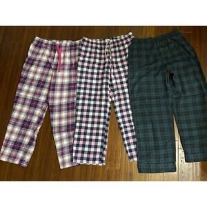 Set of 3 WOMEN's Plaid Pajama Pants